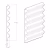 Стеновая панель под покраску Hiwood LV136 LONG NP 3000×120×12
