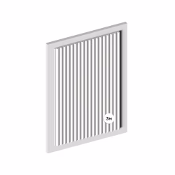 Стеновая панель под покраску Hiwood LV136 LONG NP 3000×120×12