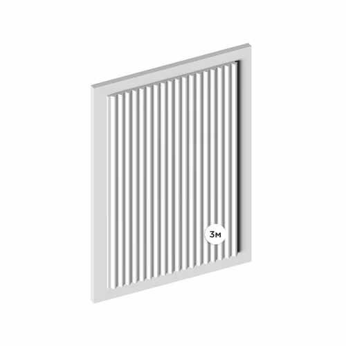 Стеновая панель под покраску Hiwood LV136 LONG NP 3000×120×12