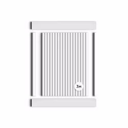 Стеновая панель под покраску Hiwood LV136 LONG NP 3000×120×12