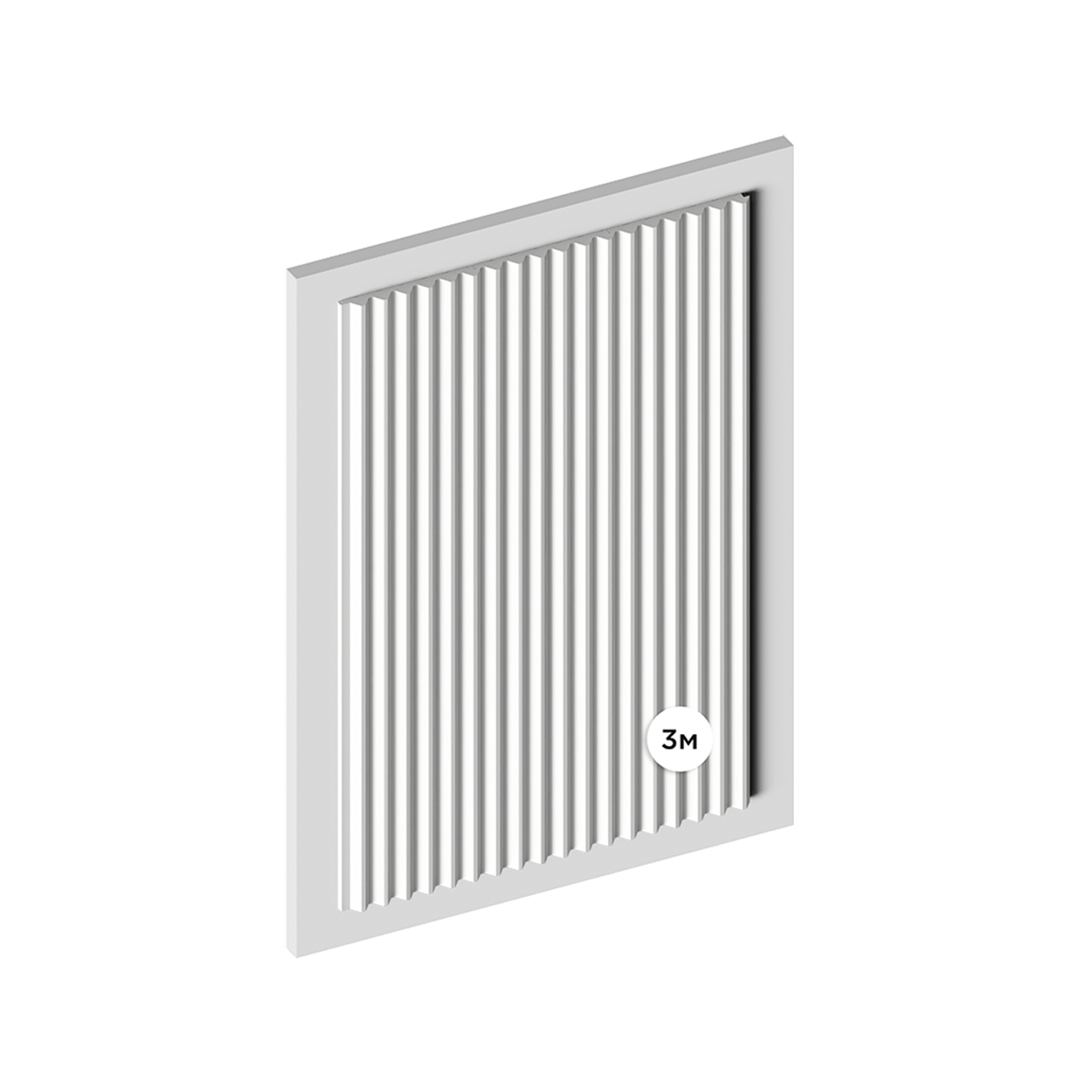 Стеновая панель под покраску Hiwood LV136 LONG NP 3000×120×12