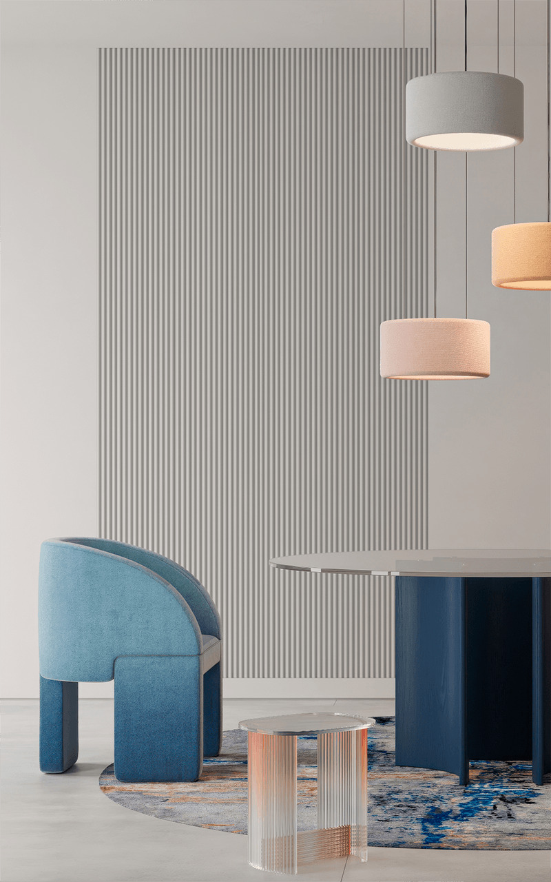 Стеновая панель под покраску Hiwood LV136 LONG NP 3000×120×12 фото в интерьере