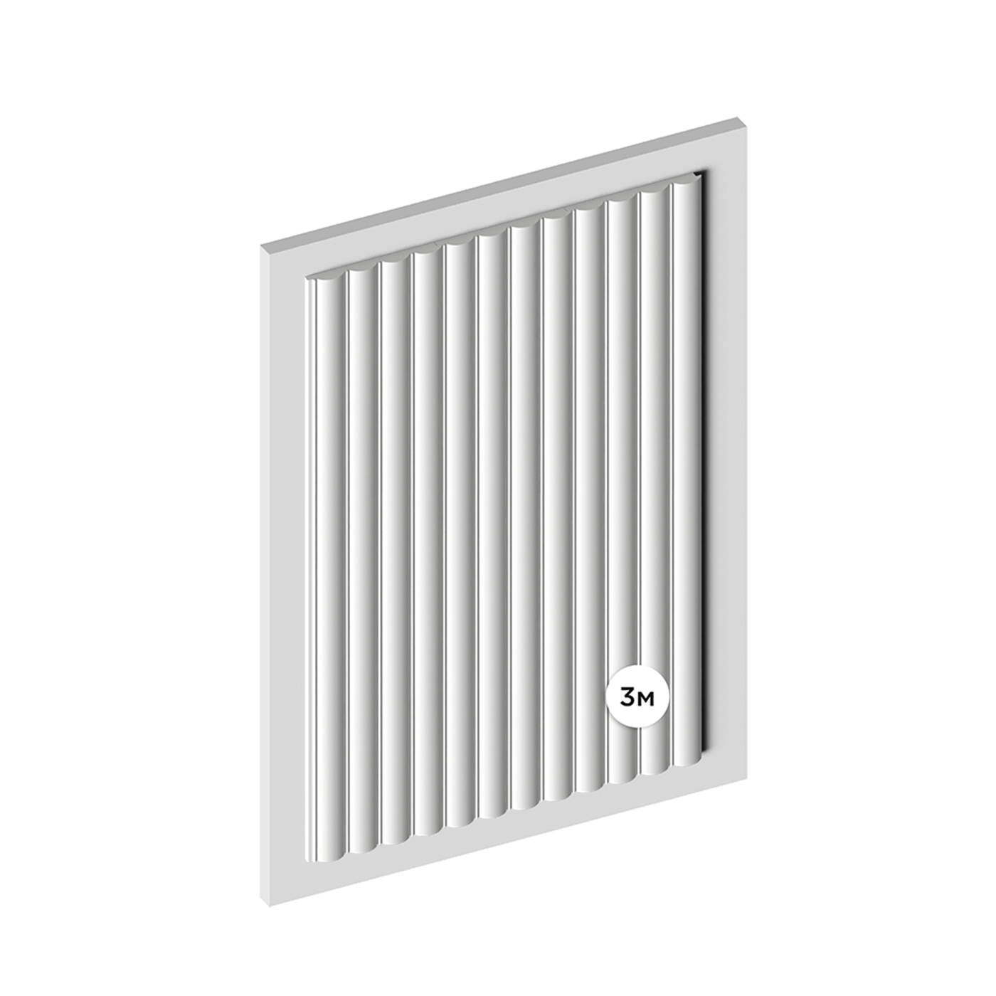 Стеновая панель под покраску Hiwood LV137 LONG NP 3000×120×12