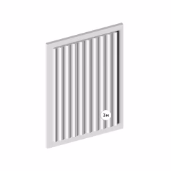 Стеновая панель под покраску Hiwood LV138 LONG NP 3000×120×12
