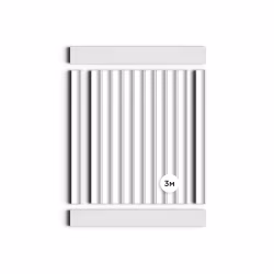 Стеновая панель под покраску Hiwood LV138 LONG NP 3000×120×12