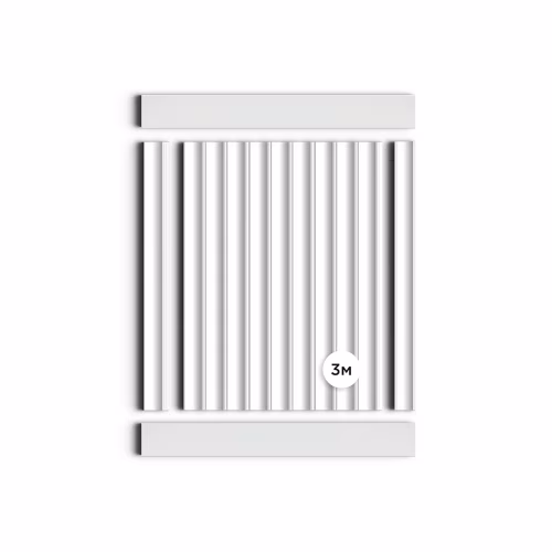 Стеновая панель под покраску Hiwood LV138 LONG NP 3000×120×12