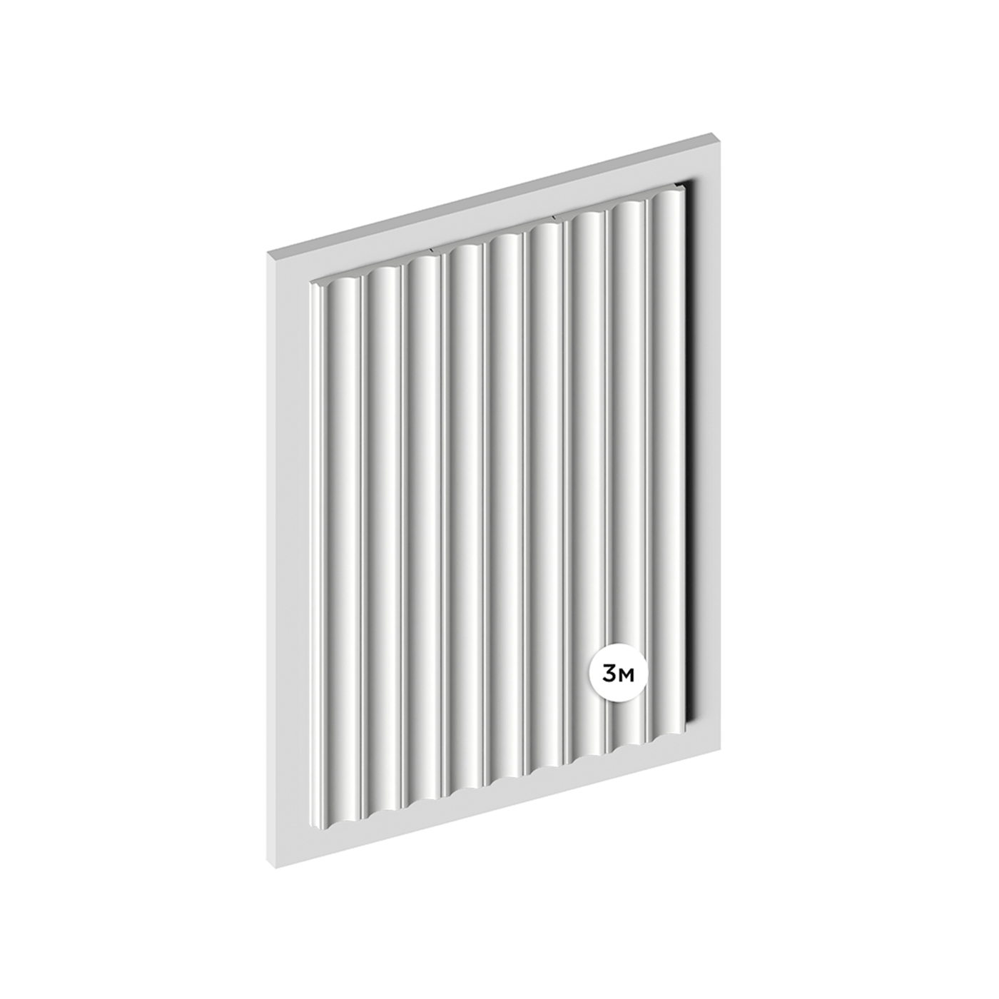 Стеновая панель под покраску Hiwood LV138 LONG NP 3000×120×12