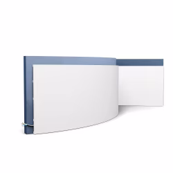 Плинтус полиуретановый под покраску гибкий Orac Decor Square SX207F 2000×250×13