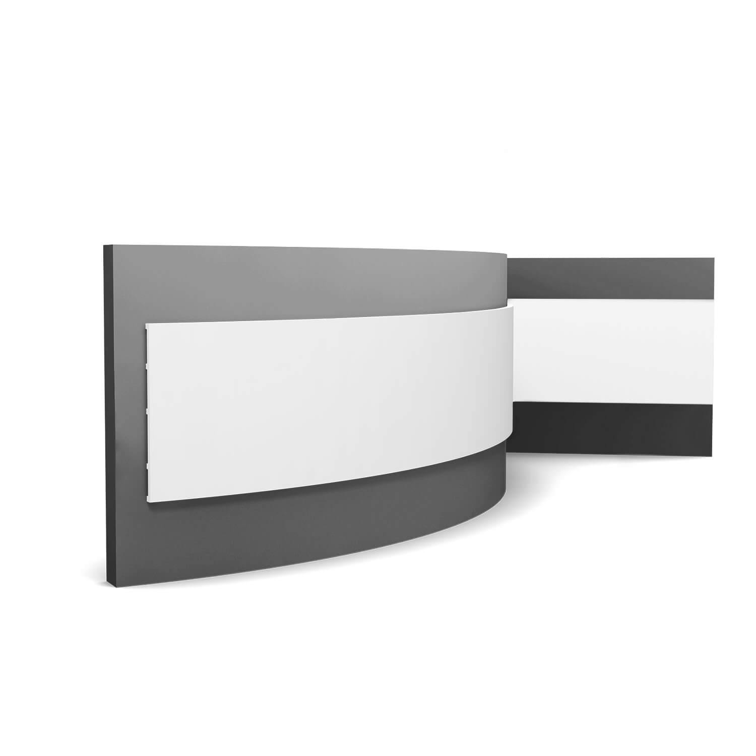 Плинтус полиуретановый под покраску гибкий Orac Decor Square SX207F 2000×250×13 Плинтус полиуретановый под покраску гибкий Orac Decor Square SX207F 2000×250×13