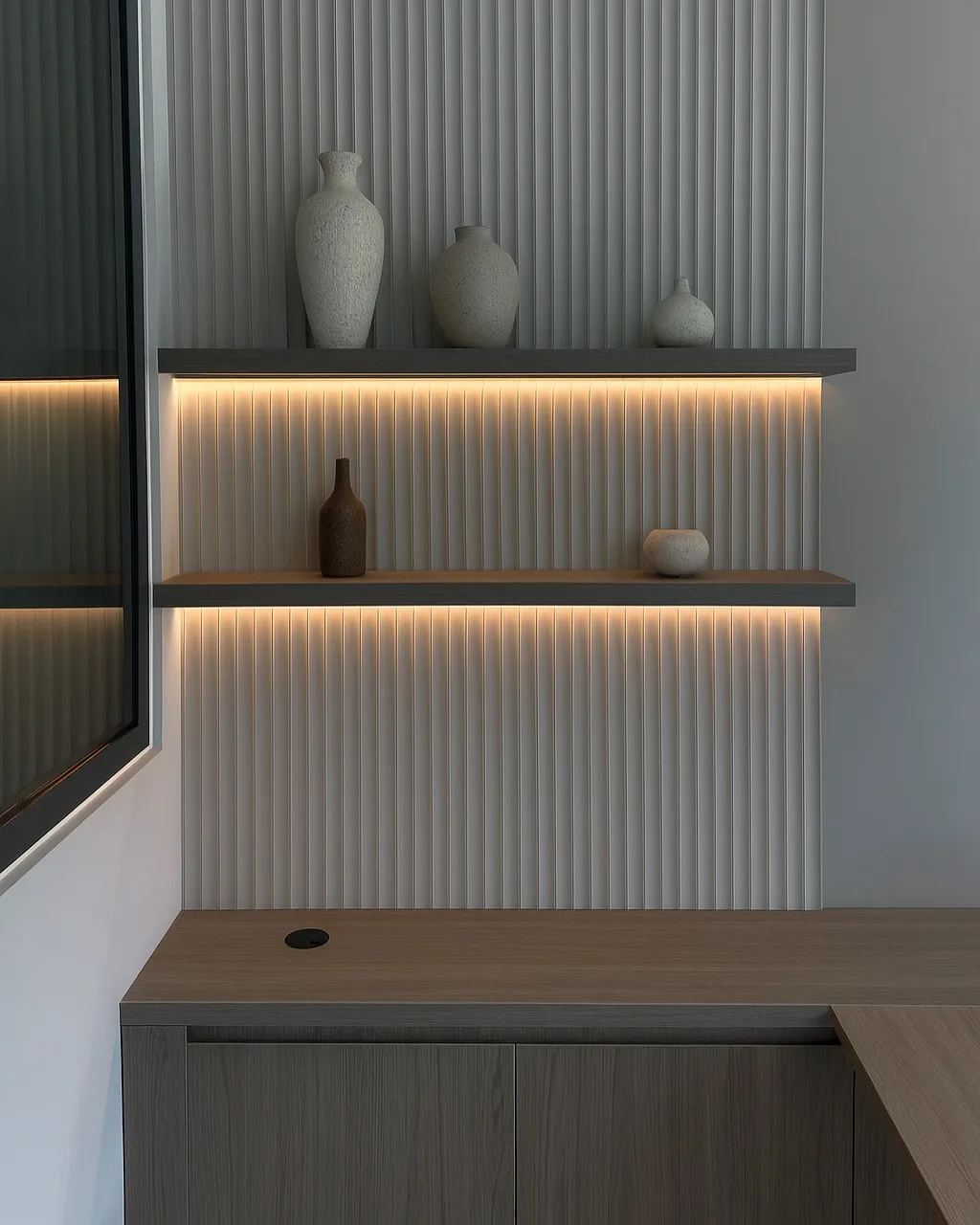 Стеновая панель под покраску Orac Decor Clavier WX214 2000×252×15,7 фото в интерьере