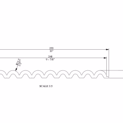 Стеновая панель под покраску Orac Decor Flute XL WX218 2600×253×17,3