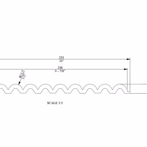 Стеновая панель под покраску Orac Decor Flute XL WX218 2600×253×17,3