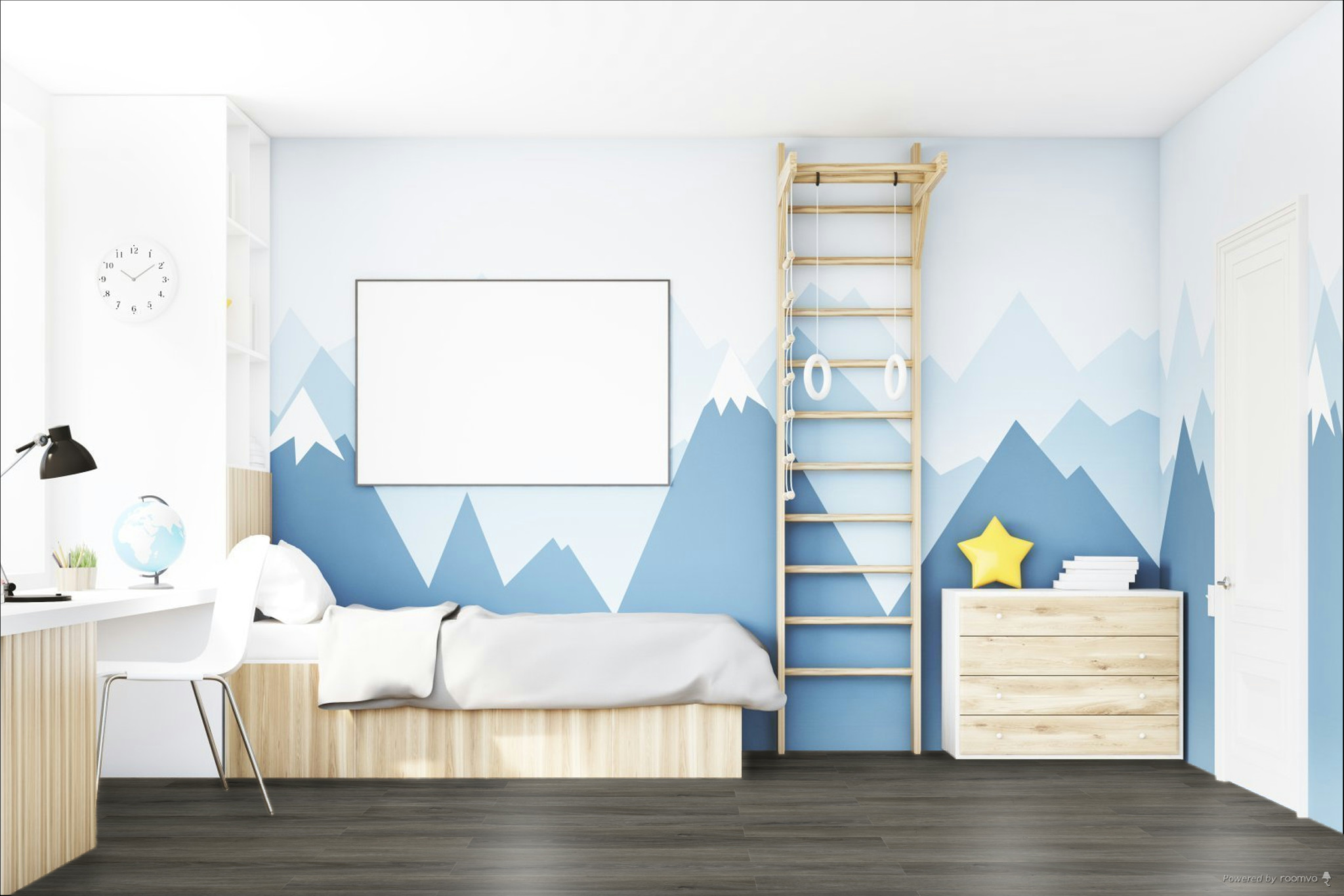 Кварцвиниловая плитка Fargo клеевая Comfort LVT Дуб Честер 20-9118-09 1227×152×2,5 фото в интерьере