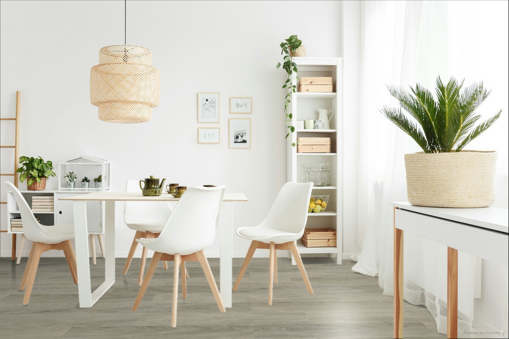 Кварцвиниловая плитка Fargo клеевая Comfort LVT Дуб Портофино 20-9118-04 1227×152×2,5 фото в интерьере