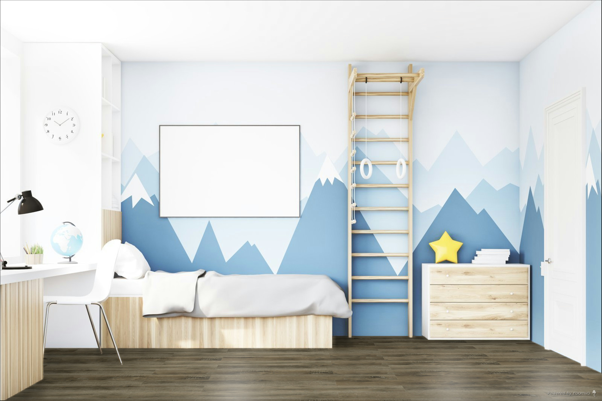 Кварцвиниловая плитка Fargo клеевая Comfort LVT Дуб Орион 20-7369-05 1227×152×2,5 фото в интерьере