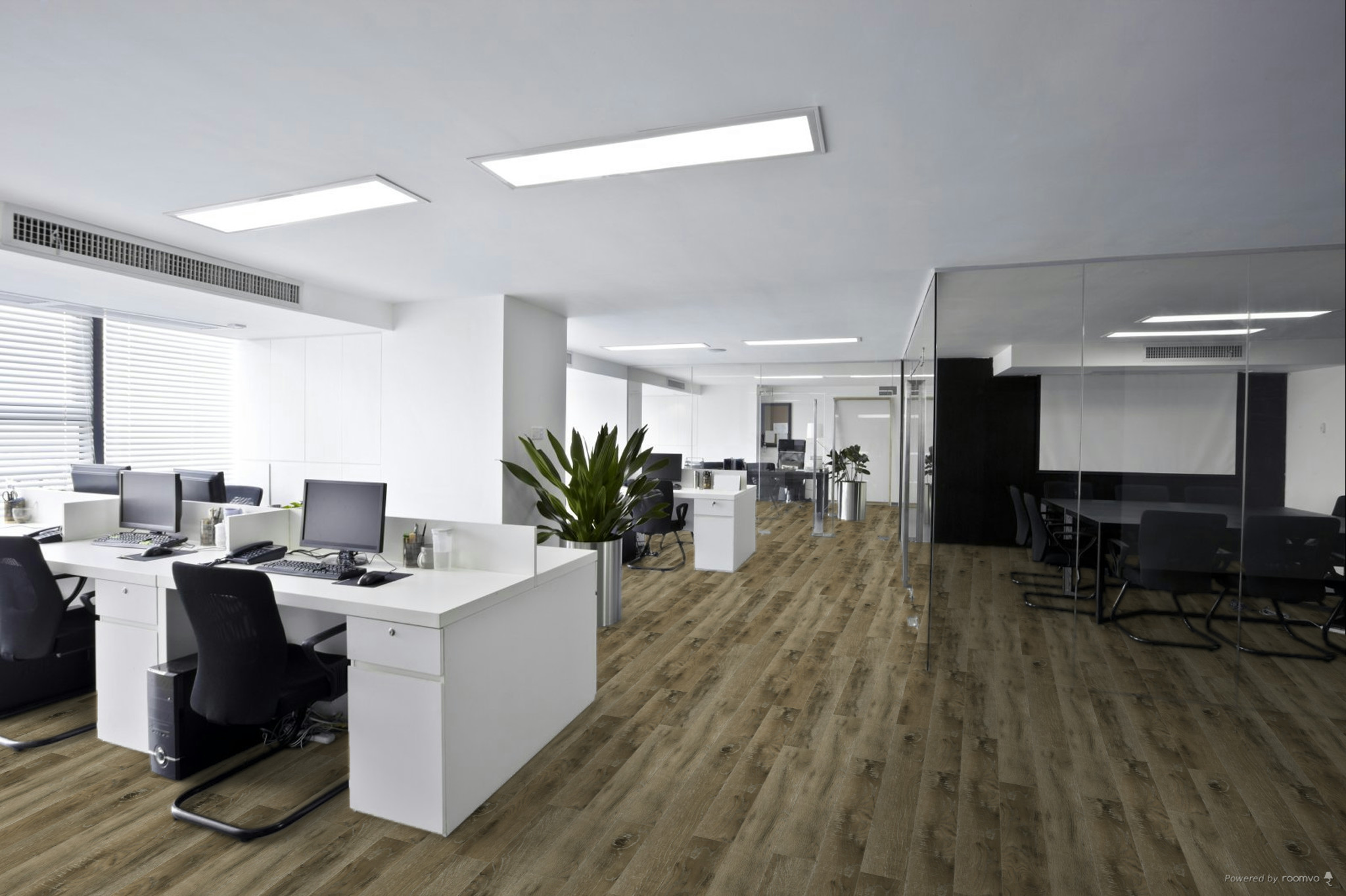 Кварцвиниловая плитка Fargo клеевая Comfort LVT Дуб Орион 20-7369-05 1227×152×2,5 фото в интерьере