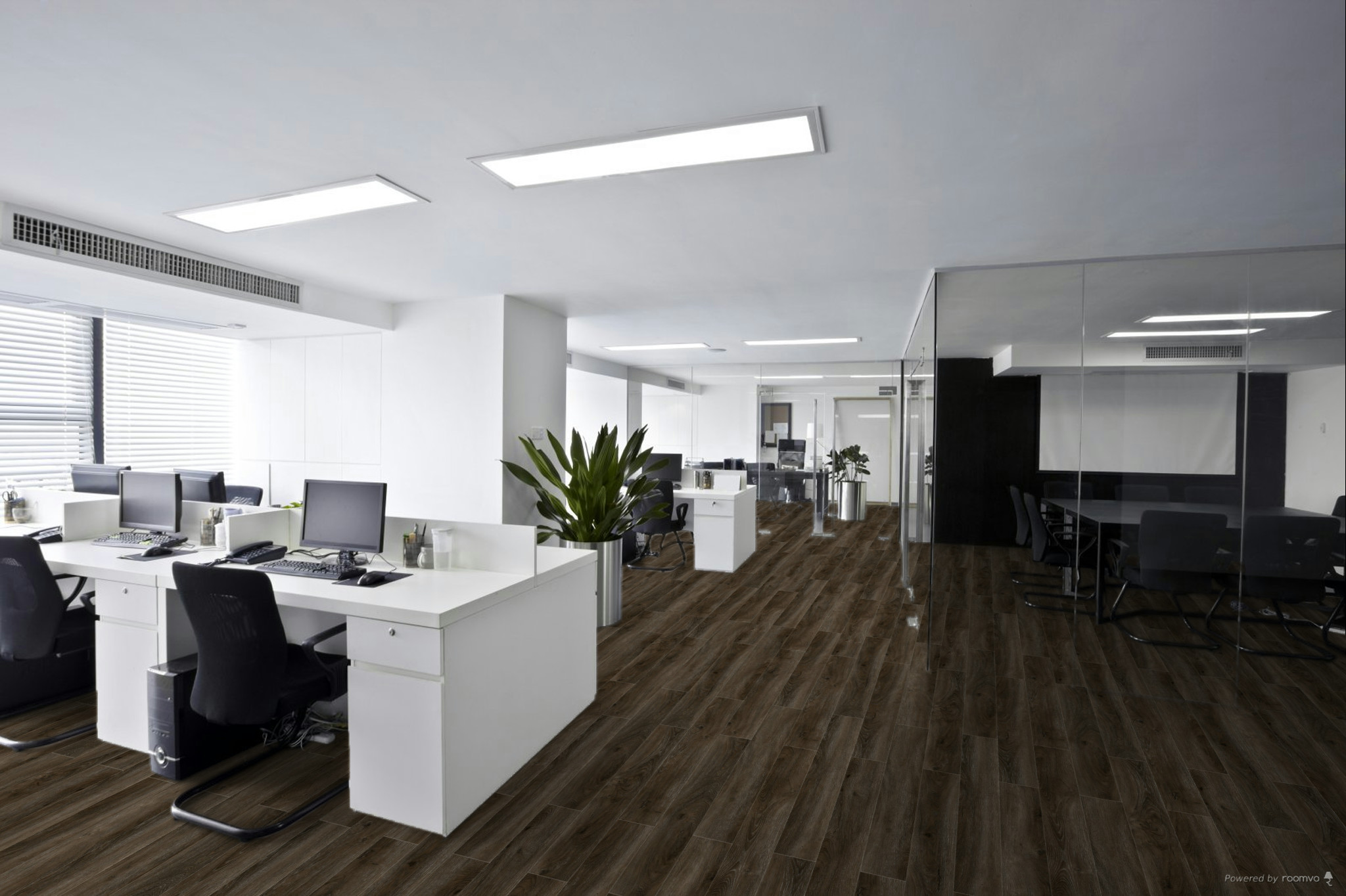 Кварцвиниловая плитка Fargo клеевая Comfort LVT Дуб Сиэтл 20-7359-75 1227×152×2,5 фото в интерьере