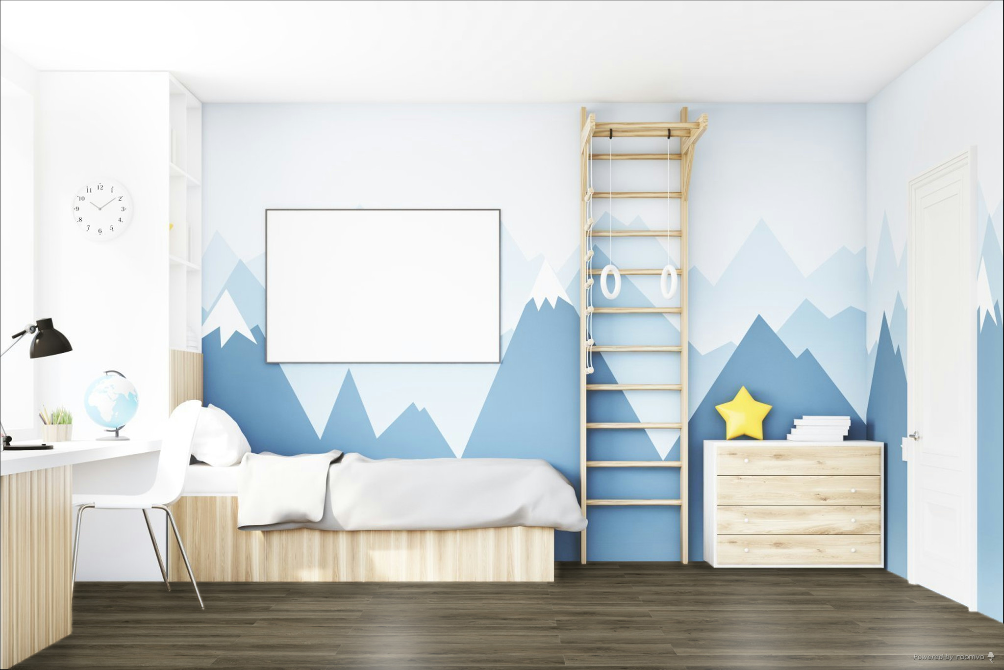 Кварцвиниловая плитка Fargo клеевая Comfort LVT Дуб Беллини 20-7359-31 1227×152×2,5 фото в интерьере