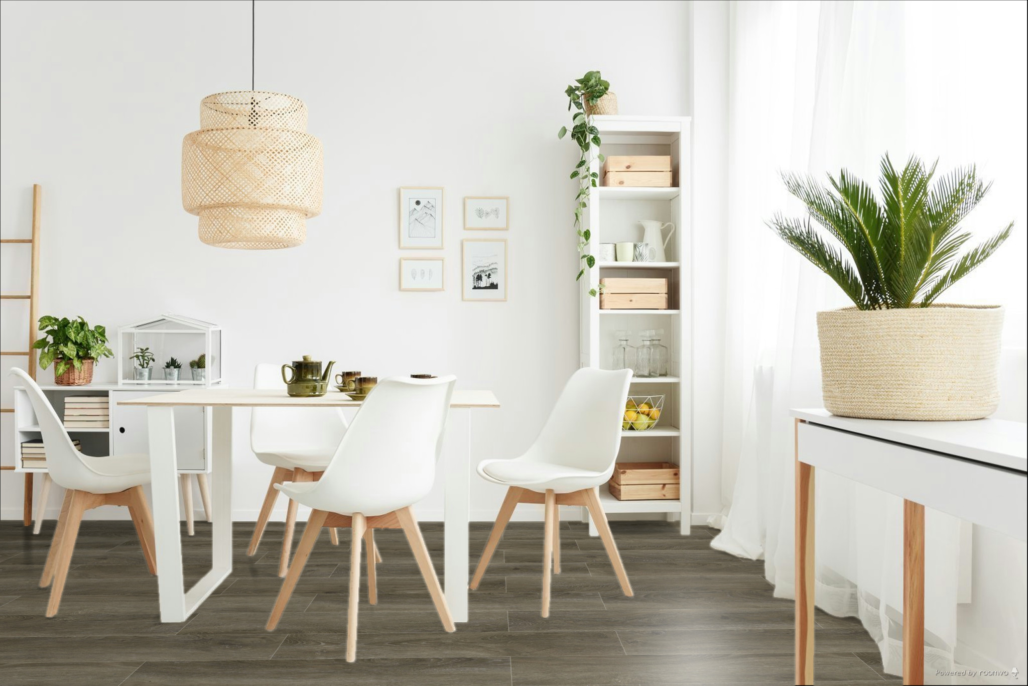 Кварцвиниловая плитка Fargo клеевая Comfort LVT Дуб Лима 20-7359-104 1227×152×2,5 фото в интерьере