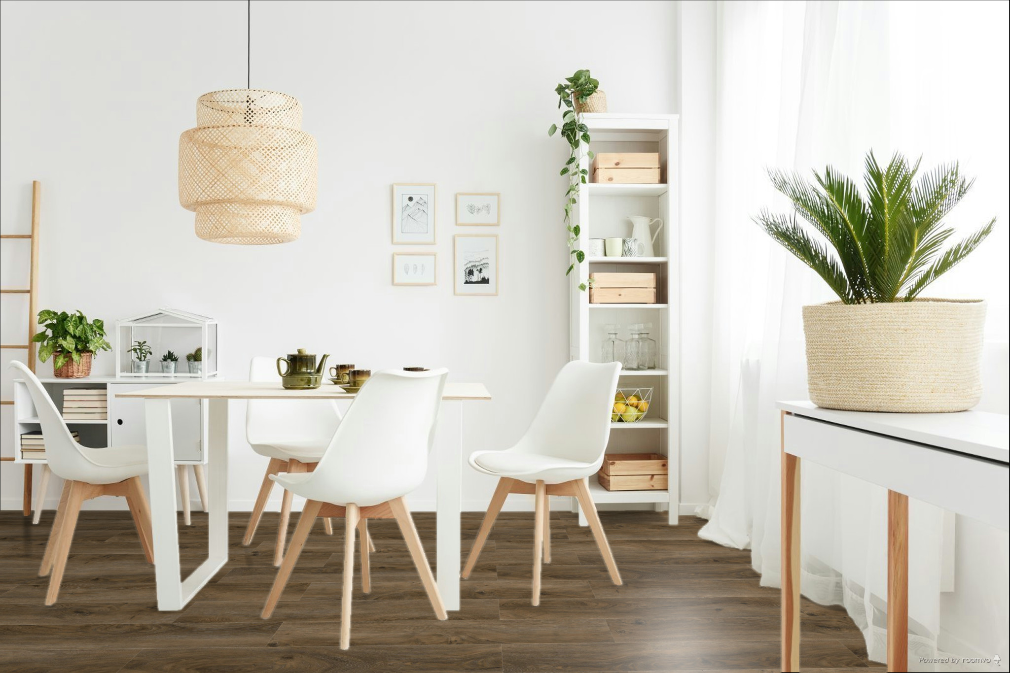 Кварцвиниловая плитка Fargo клеевая Comfort LVT Дуб Бронкс 20-7359-04 1227×152×2,5 фото в интерьере