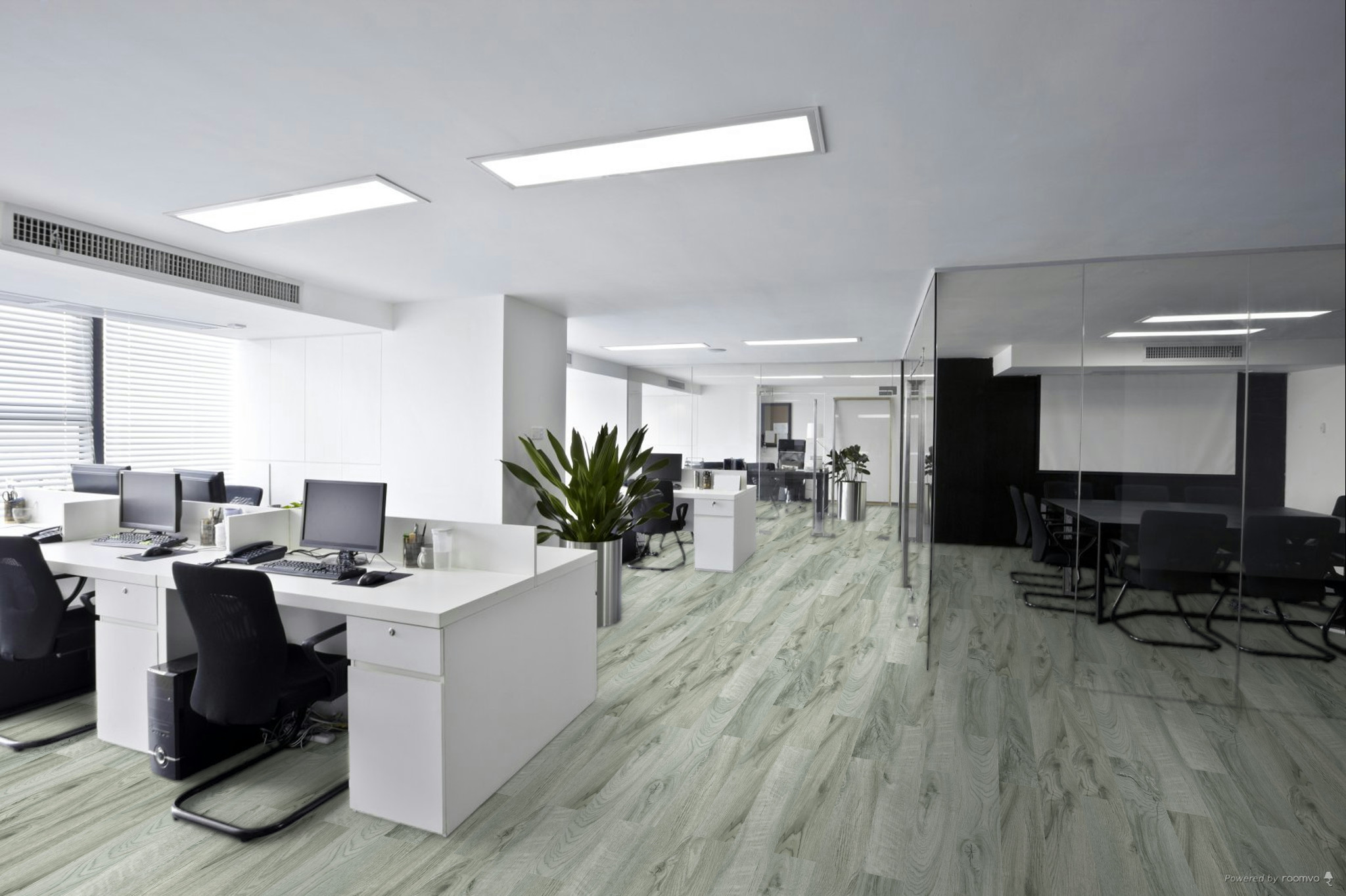 Кварцвиниловая плитка Fargo клеевая Comfort LVT Дуб Аляска 20-6835-09 1227×152×2,5 фото в интерьере