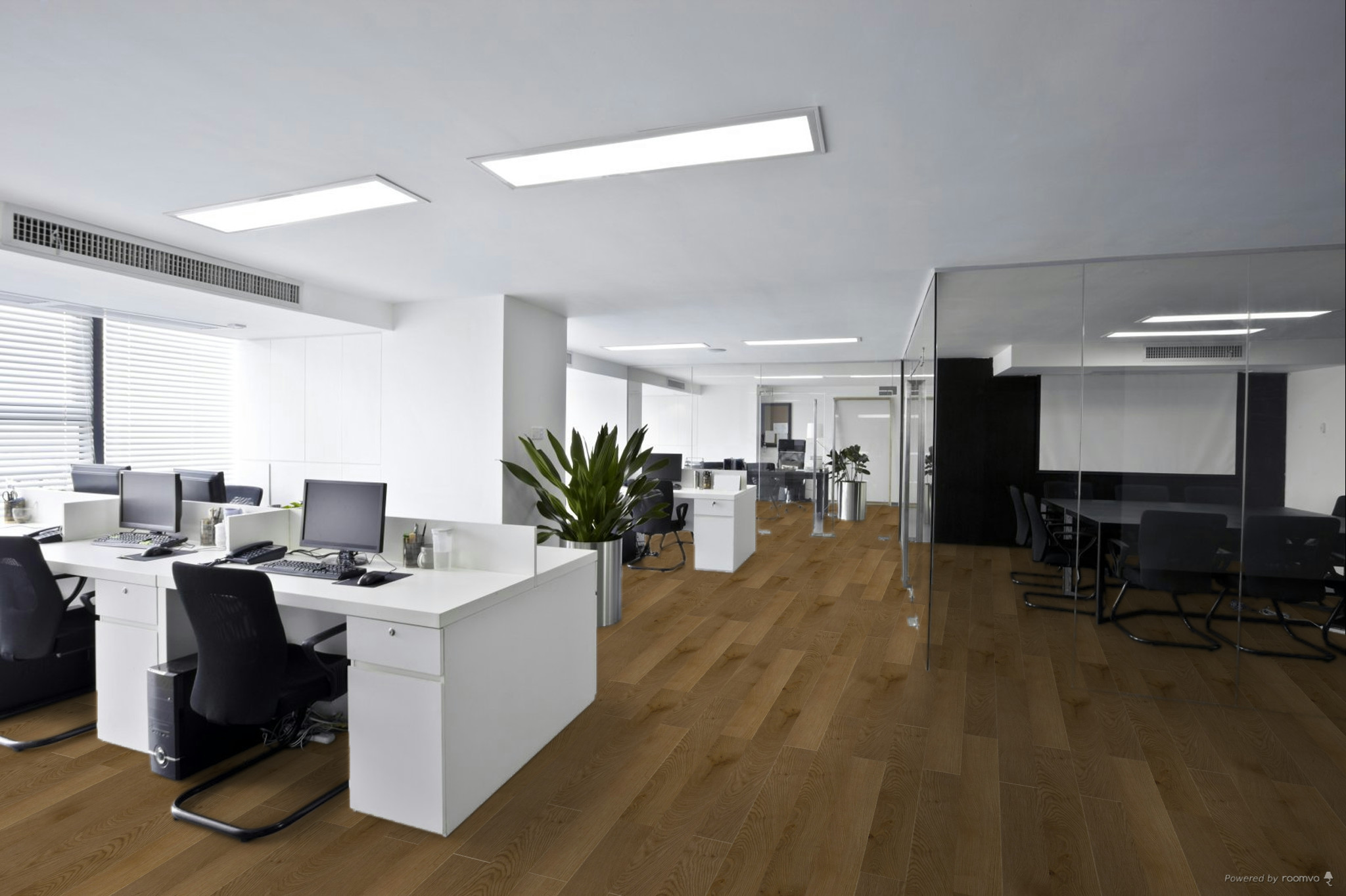 Кварцвиниловая плитка Fargo клеевая Comfort LVT Дуб Окленд 20-653-76 1227×152×2,5 фото в интерьере