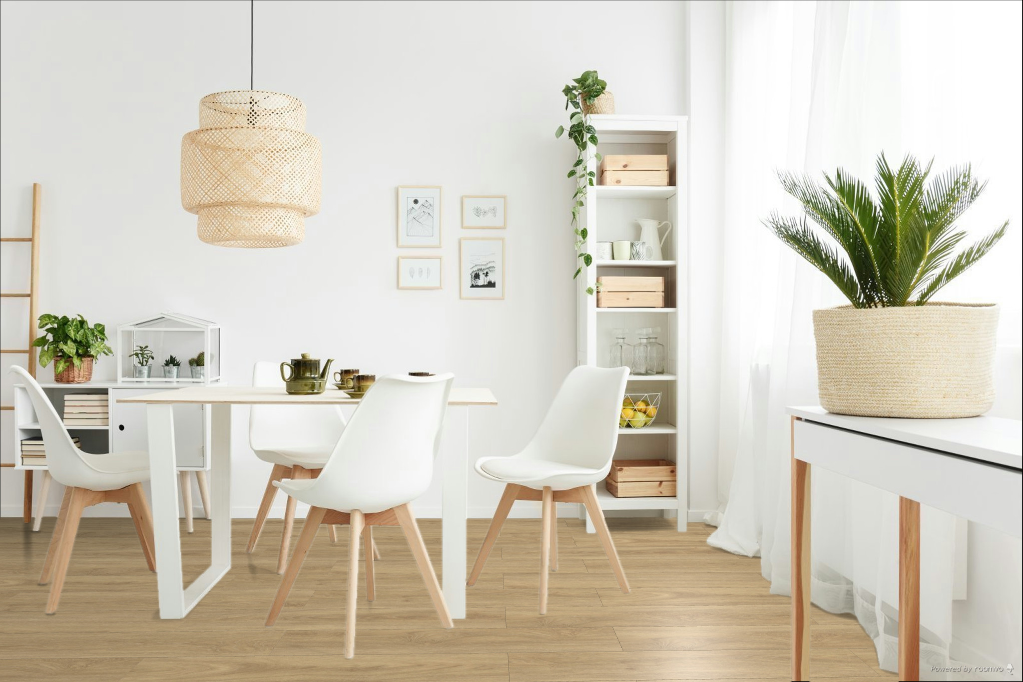 Кварцвиниловая плитка Fargo клеевая Comfort LVT Дуб Тенерифе 20-45124-08 1227×152×2,5 фото в интерьере