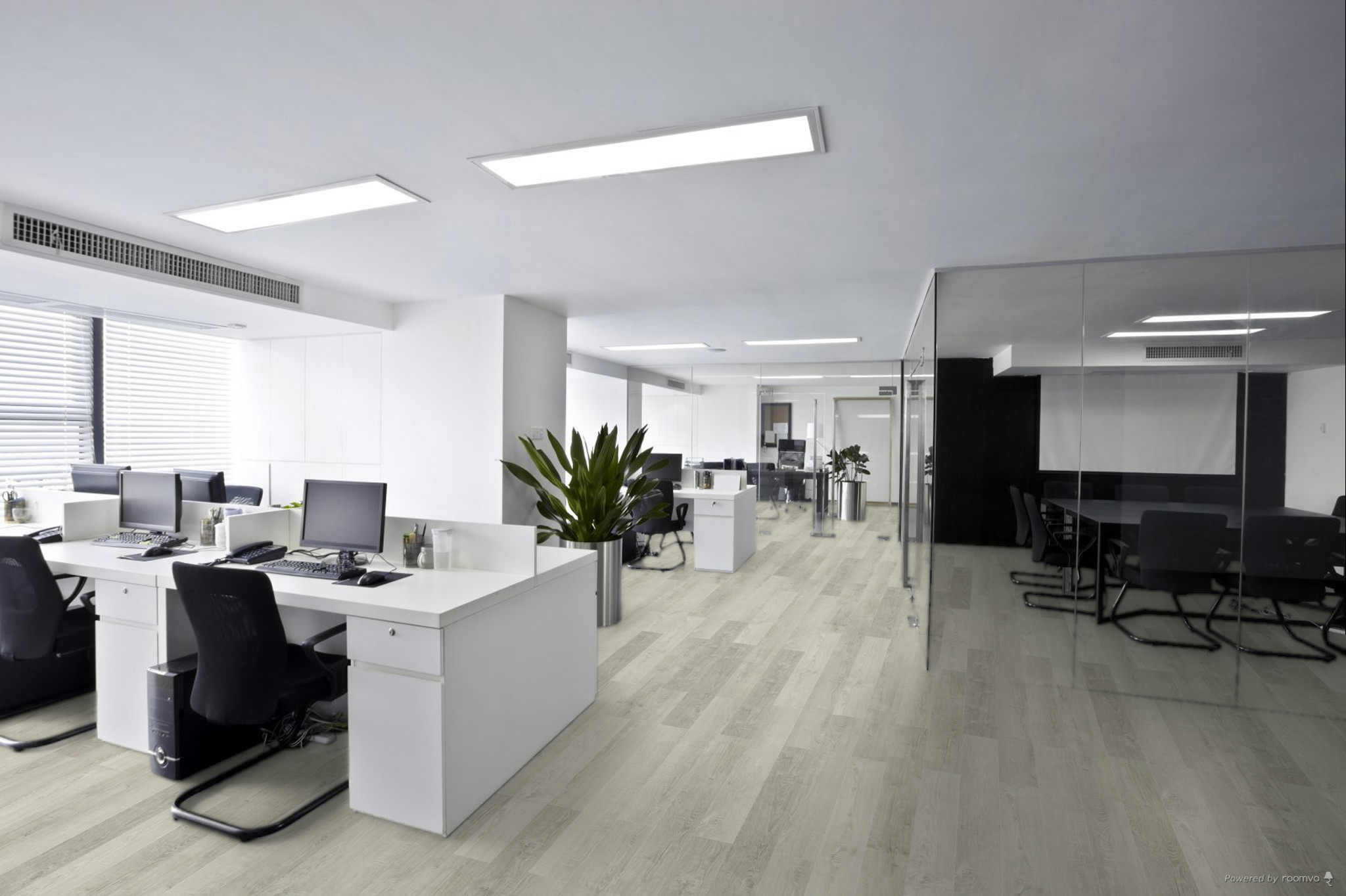 Кварцвиниловая плитка Fargo клеевая Comfort LVT Дуб Аспен 20-31531-04 1227×152×2,5 фото в интерьере