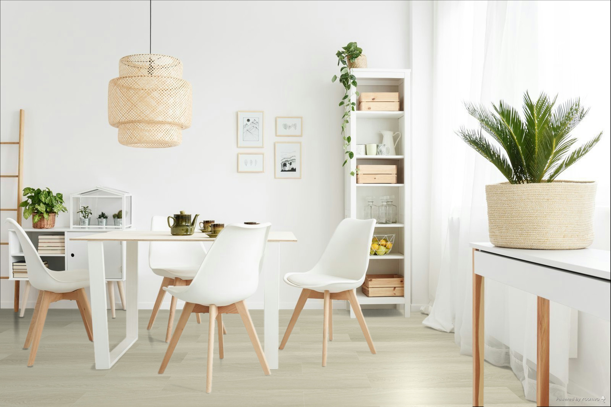 Кварцвиниловая плитка Fargo клеевая Comfort LVT Дуб Саванна 20-21064-84 1227×152×2,5 фото в интерьере