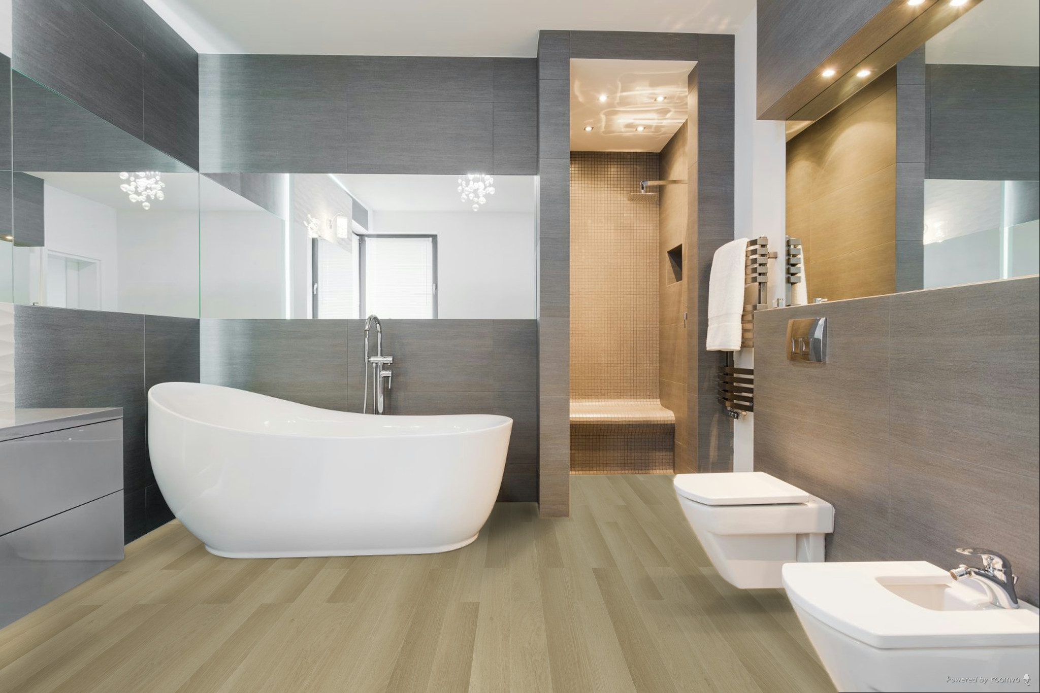 Кварцвиниловая плитка Fargo клеевая Comfort LVT Дуб Самуи 20-201052-02 1227×152×2,5 фото в интерьере