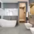 Кварцвиниловая плитка Fargo клеевая Stone LVT Бетон Норд 48143-13 606×303×2,5 фото в интерьере