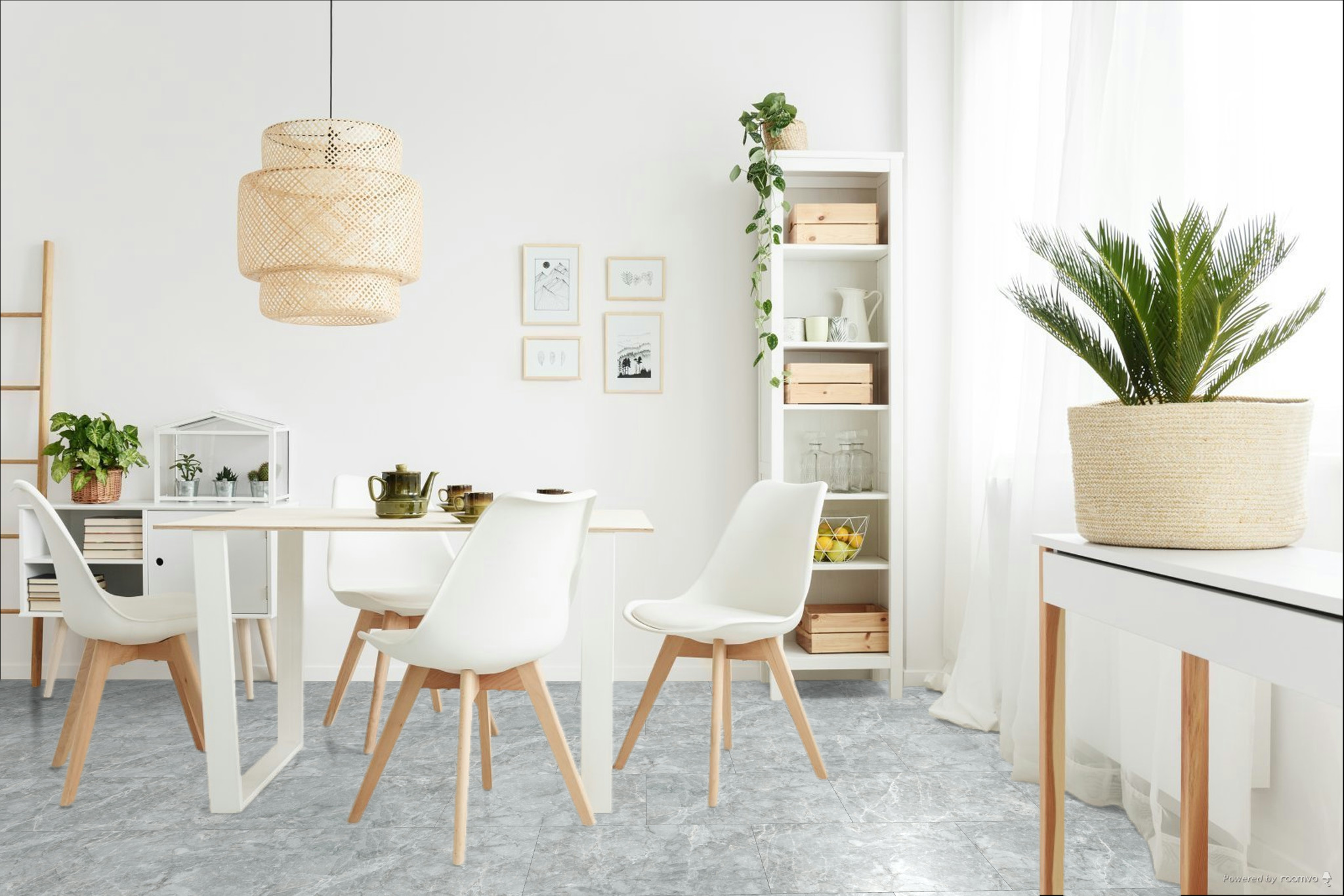 Кварцвиниловая плитка Fargo клеевая Stone LVT Травертин Арктический 48116-01 606×303×2,5 фото в интерьере Кварцвиниловая плитка Fargo клеевая Stone LVT Травертин Арктический 48116-01 606×303×2,5 фото в интерьере