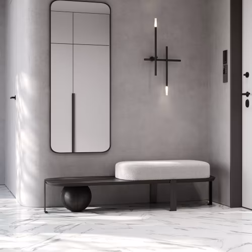 Кварцвиниловая плитка Fargo клеевая Stone LVT Мрамор Калакатта 48105-02 606×303×2,5