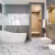 Кварцвиниловая плитка Fargo клеевая Stone LVT Мрамор Калакатта 48105-02 606×303×2,5 фото в интерьере