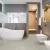 Кварцвиниловая плитка Fargo клеевая Stone LVT Терраццо Бежевый 101-3 606×303×2,5 фото в интерьере
