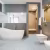 Кварцвиниловая плитка Fargo клеевая Stone LVT Терраццо Гранж 101-2 606×303×2,5 фото в интерьере