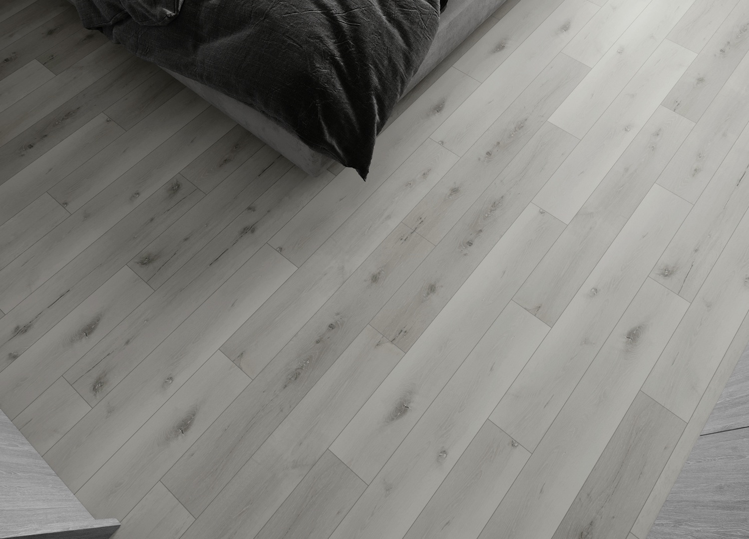 Кварцвиниловая плитка Art East замковая Art Tile Click Дуб Туманный 45-13-ATC 1220×180×4 фото в интерьере