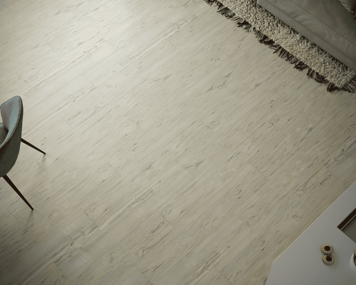 Кварцвиниловый SPC ламинат Art East Art Stone Optima Pro Акация Лазурная 40-5-APTN 914×152×4 фото в интерьере