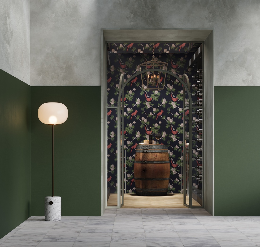 Обои Loymina Шервуд Лесная симфония Brit19 011 10,05×1 фото в интерьере