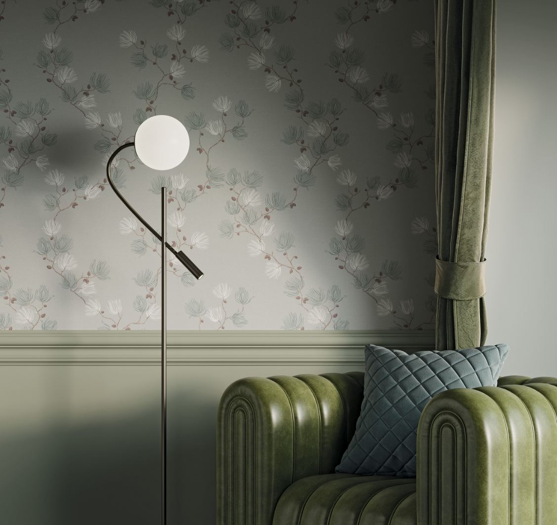 Обои Loymina Шервуд Английская сосна Brit23 005 10,05×1 фото в интерьере