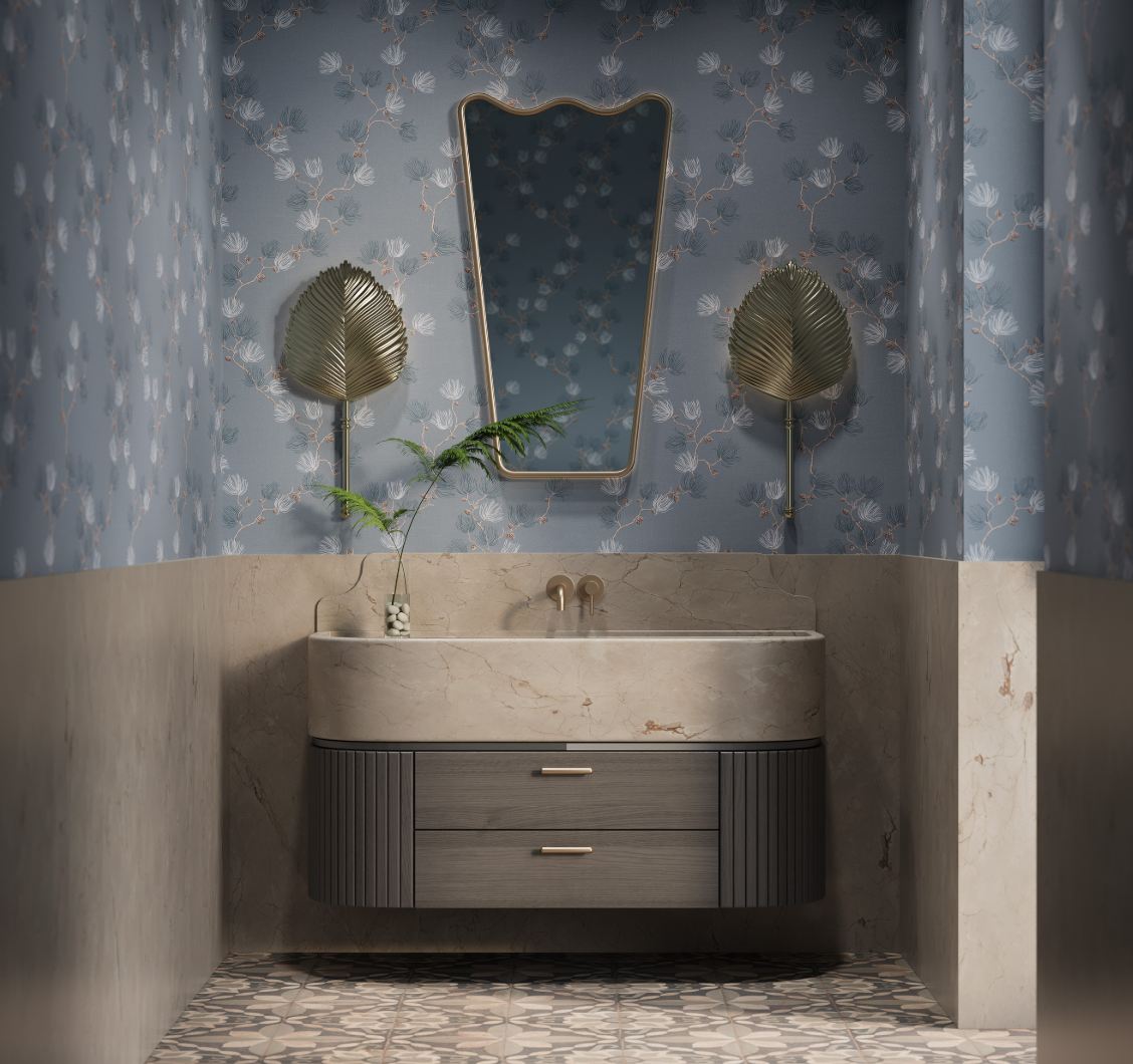 Обои Loymina Шервуд Английская сосна Brit23 021 10,05×1 фото в интерьере