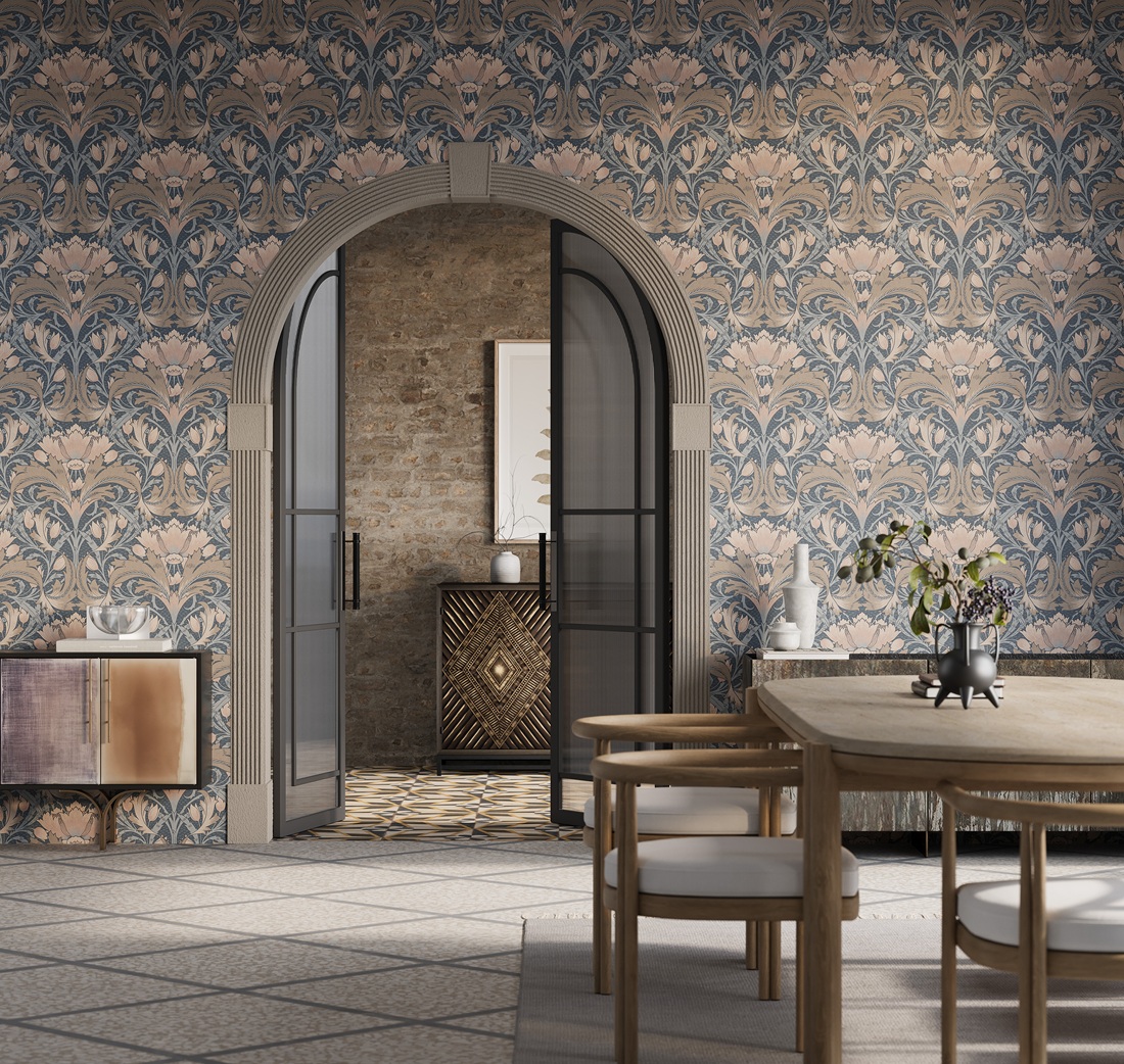 Обои Loymina Шервуд Солсбери Brit26 021 10,05×1 фото в интерьере