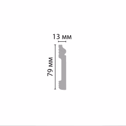 Плинтус Decomaster D005-119 2400×79×13