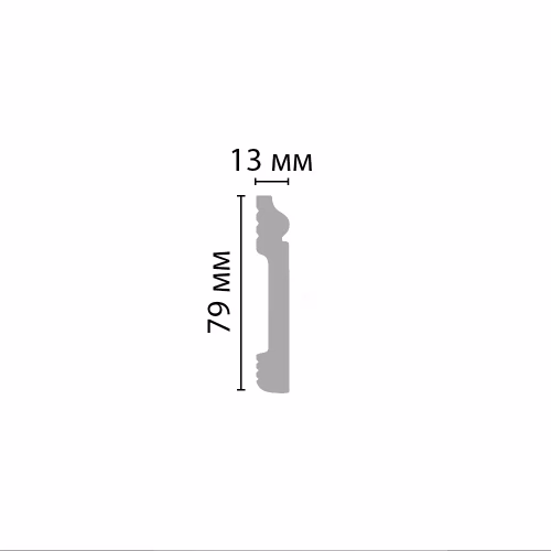 Плинтус Decomaster D005-119 2400×79×13