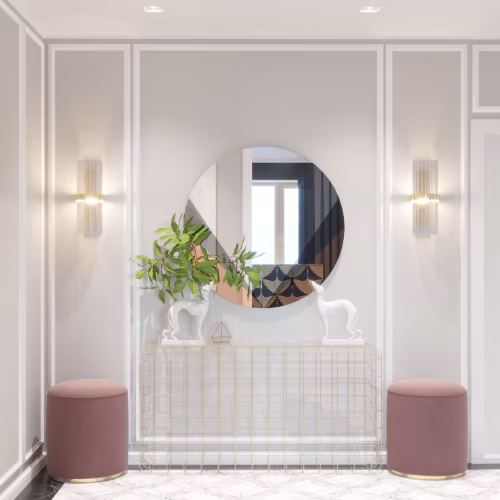 Потолочный плинтус под покраску Cosca Decor KX001 2000×50×50