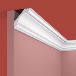 Потолочный плинтус под покраску Cosca Decor KX001 2000×50×50