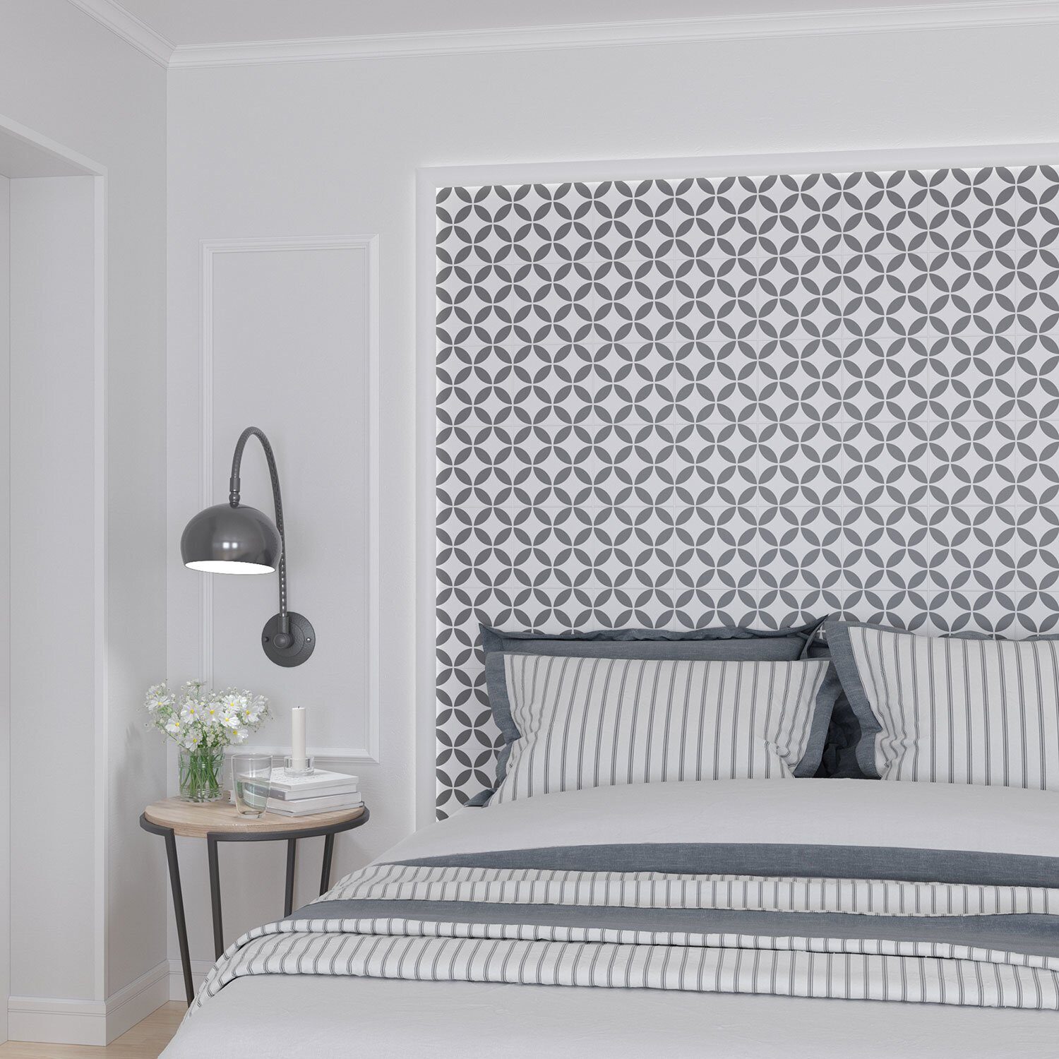 Потолочный плинтус под покраску Cosca Decor KX001 2000×50×50 фото в интерьере