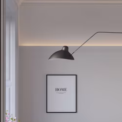Потолочный плинтус под покраску Cosca Decor KX002 с подсветкой 2000×53×120