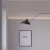 Потолочный плинтус под покраску Cosca Decor KX002 с подсветкой 2000×53×120 фото в интерьере