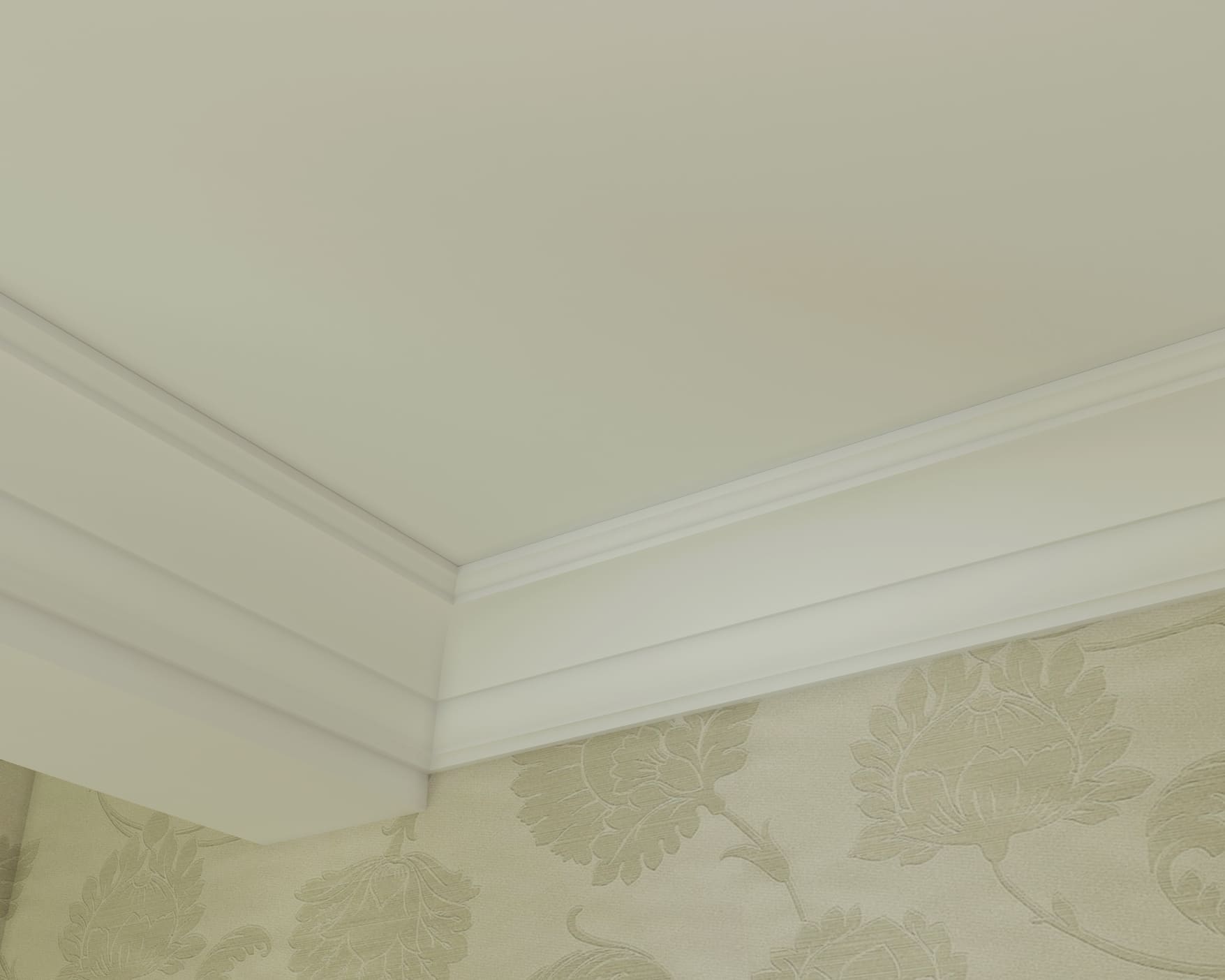 Потолочный плинтус под покраску Cosca Decor KX005 2000×69×71 фото в интерьере Потолочный плинтус под покраску Cosca Decor KX005 2000×69×71 фото в интерьере